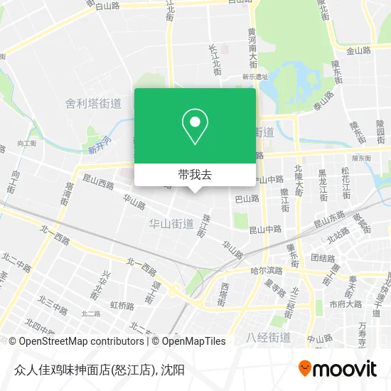 众人佳鸡味抻面店(怒江店)地图