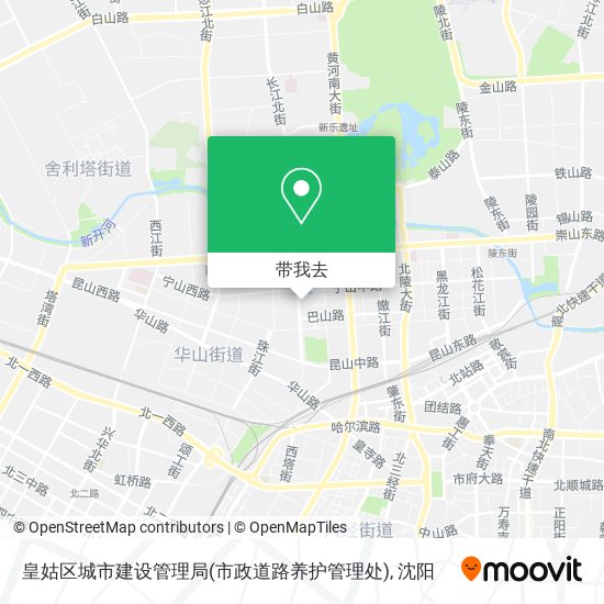 皇姑区城市建设管理局(市政道路养护管理处)地图