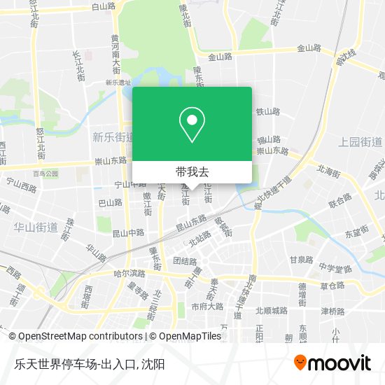 乐天世界停车场-出入口地图