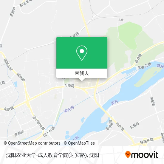 沈阳农业大学-成人教育学院(迎宾路)地图