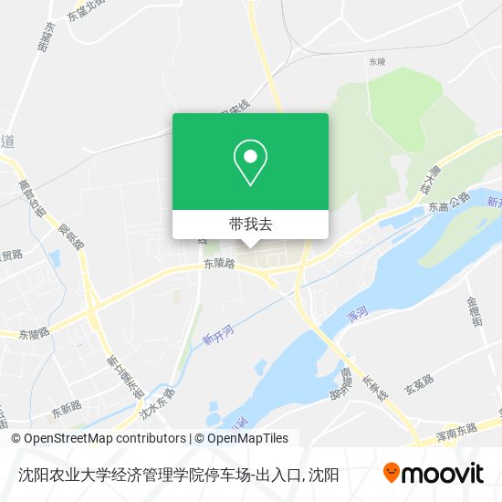 沈阳农业大学经济管理学院停车场-出入口地图