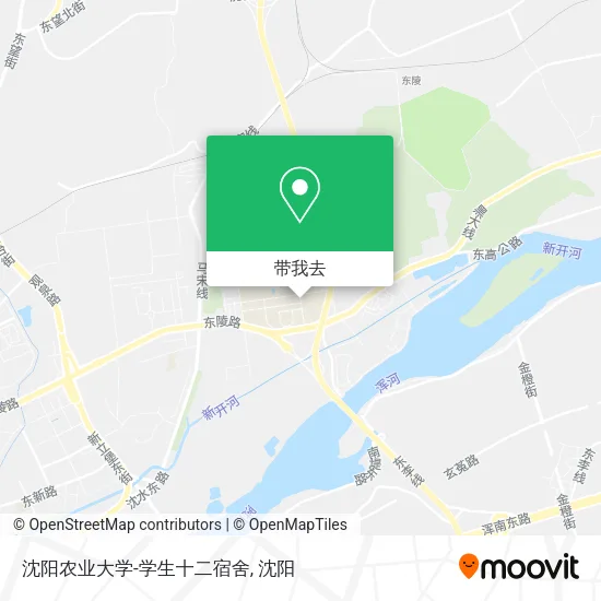 沈阳农业大学-学生十二宿舍地图
