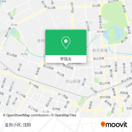 蓝田小区地图