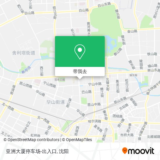亚洲大厦停车场-出入口地图