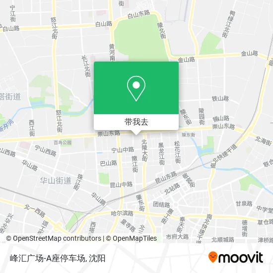 峰汇广场-A座停车场地图