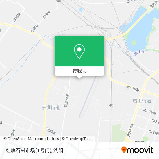 红旗石材市场(1号门)地图