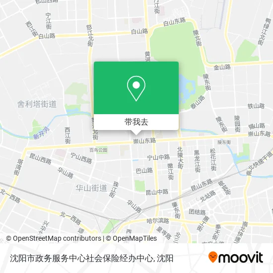沈阳市政务服务中心社会保险经办中心地图