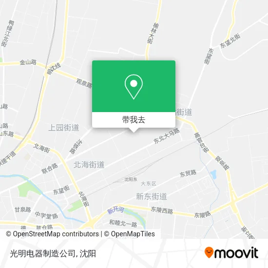 光明电器制造公司地图