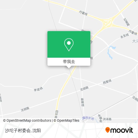 沙坨子村委会地图