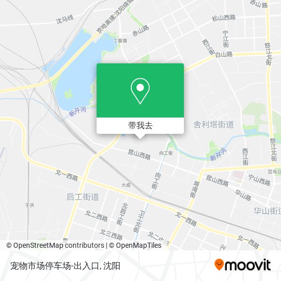 宠物市场停车场-出入口地图