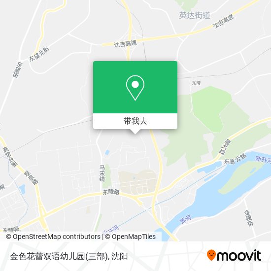 金色花蕾双语幼儿园(三部)地图