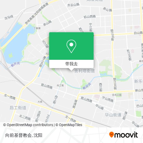 向前基督教会地图