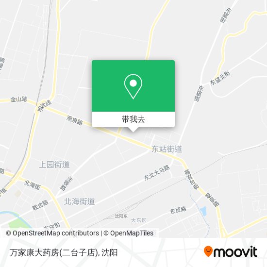 万家康大药房(二台子店)地图