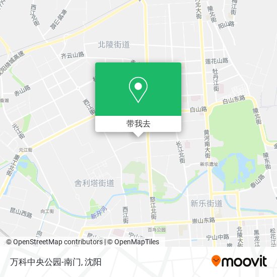 万科中央公园-南门地图