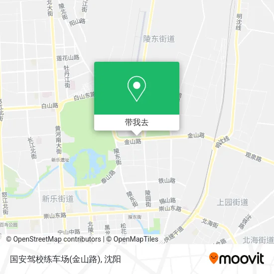 国安驾校练车场(金山路)地图