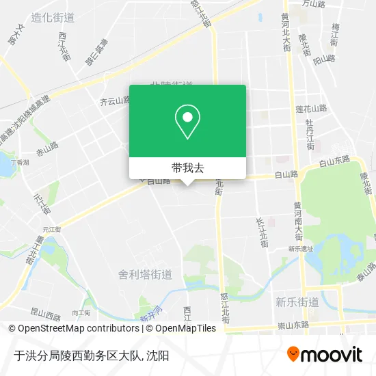 于洪分局陵西勤务区大队地图