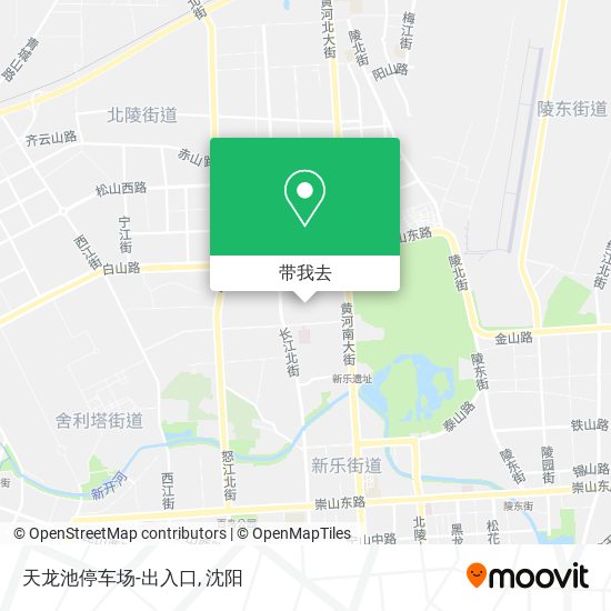 天龙池停车场-出入口地图