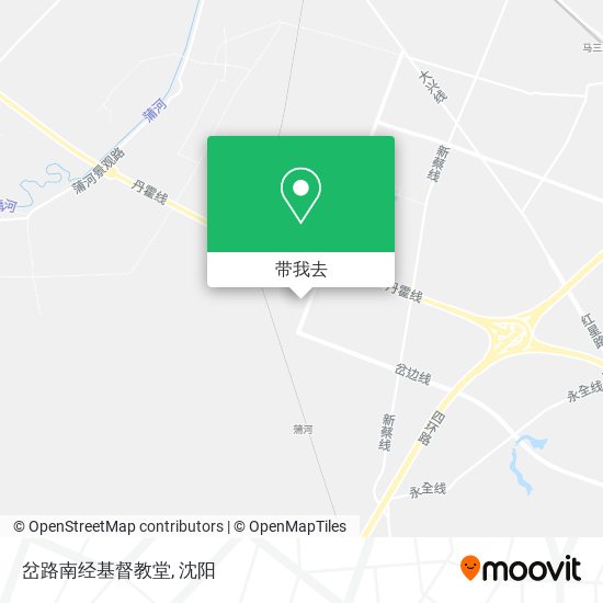 岔路南经基督教堂地图