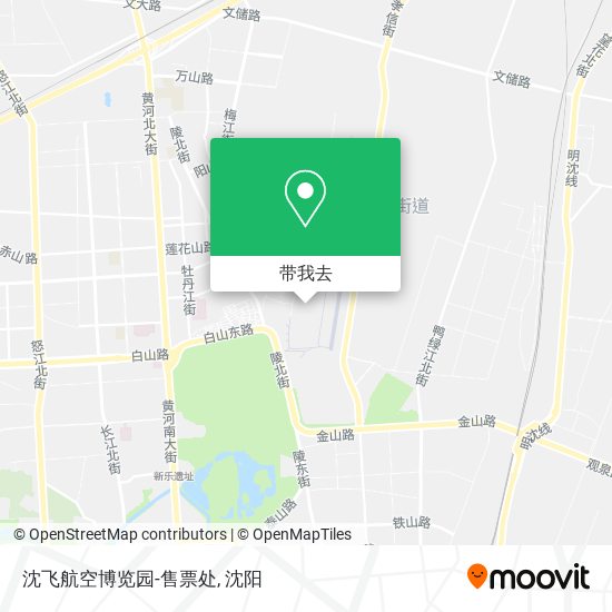 沈飞航空博览园-售票处地图