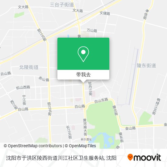 沈阳市于洪区陵西街道川江社区卫生服务站地图