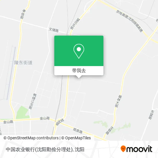 中国农业银行(沈阳勤俭分理处)地图