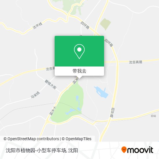 沈阳市植物园-小型车停车场地图