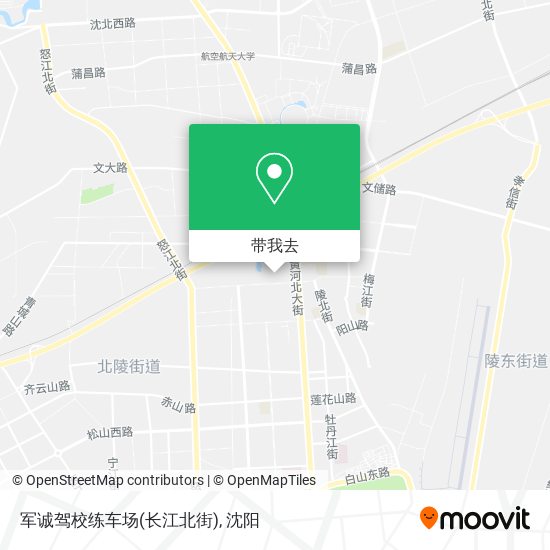 军诚驾校练车场(长江北街)地图