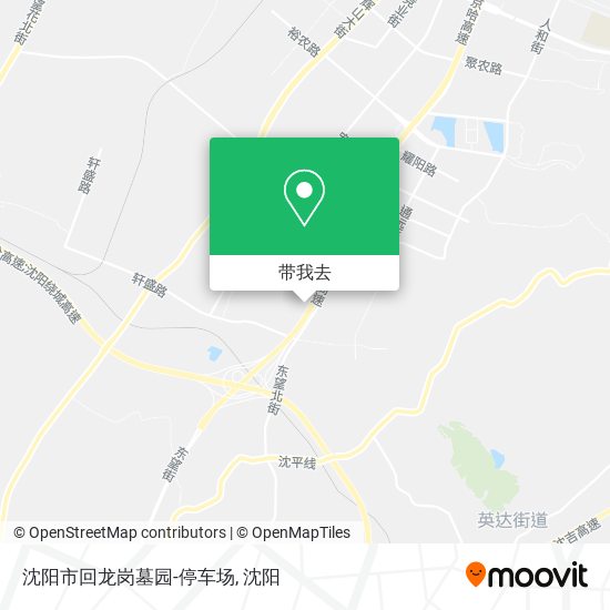 沈阳市回龙岗墓园-停车场地图