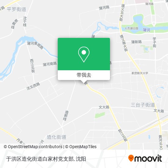 于洪区造化街道白家村党支部地图