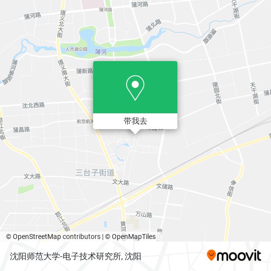 沈阳师范大学-电子技术研究所地图