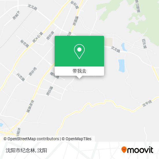 沈阳市纪念林地图