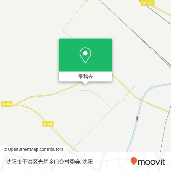 沈阳市于洪区光辉乡门台村委会地图