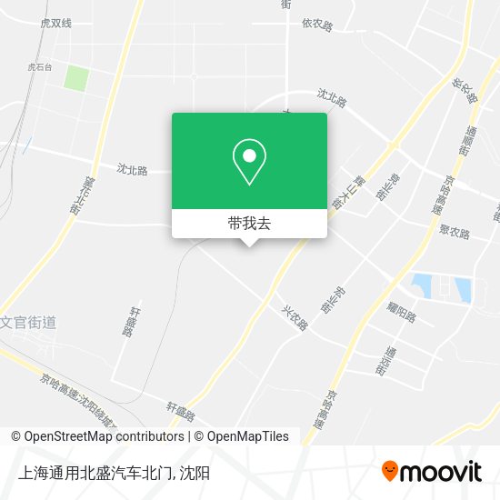 上海通用北盛汽车北门地图