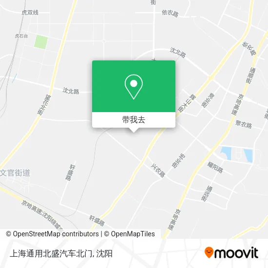 上海通用北盛汽车北门地图