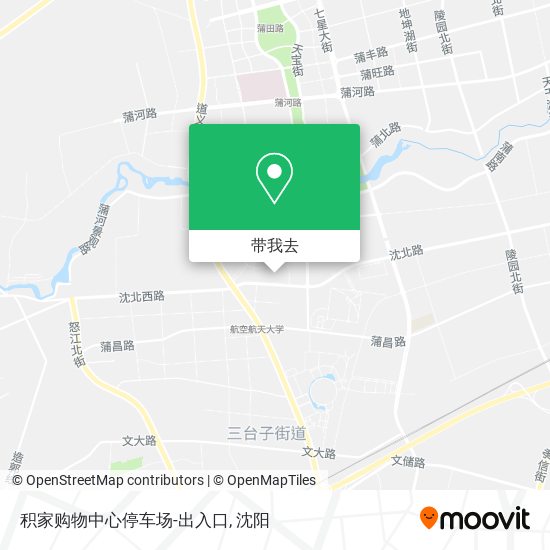 积家购物中心停车场-出入口地图