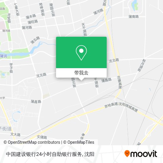 中国建设银行24小时自助银行服务地图