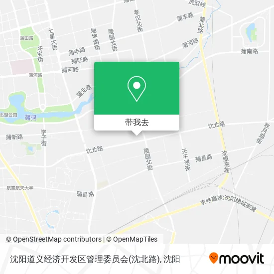 沈阳道义经济开发区管理委员会(沈北路)地图
