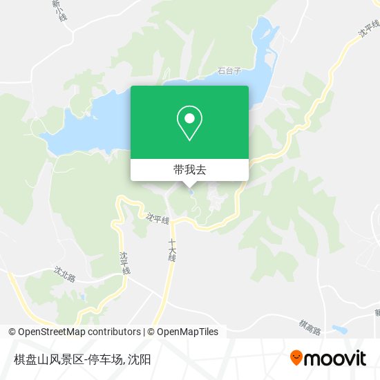 棋盘山风景区-停车场地图