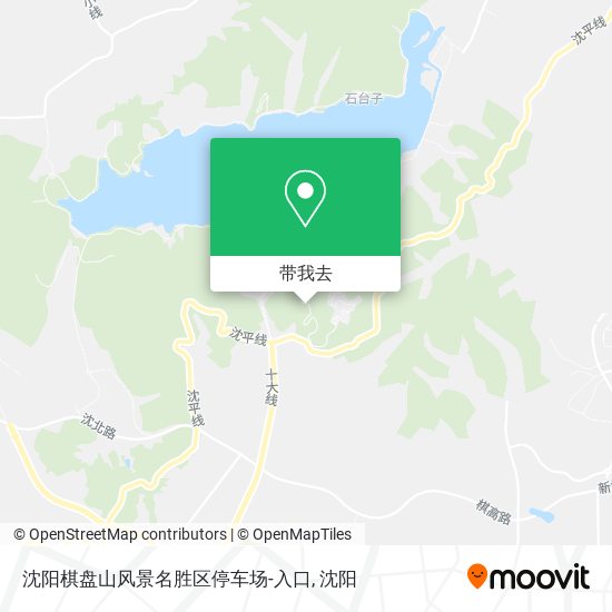 沈阳棋盘山风景名胜区停车场-入口地图