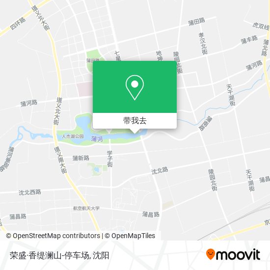 荣盛·香缇澜山-停车场地图