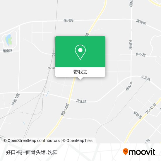 好口福抻面骨头馆地图