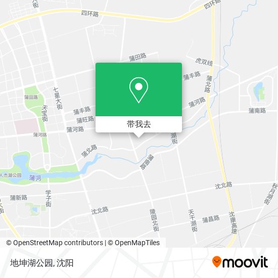 地坤湖公园地图