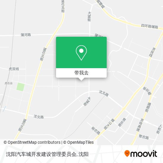 沈阳汽车城开发建设管理委员会地图