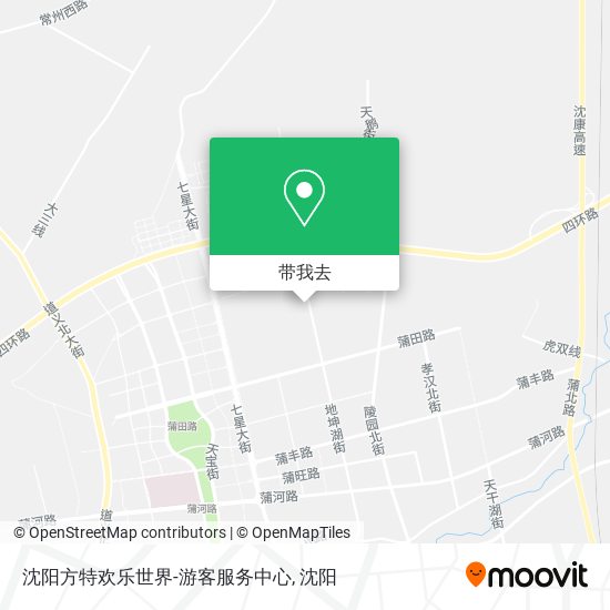沈阳方特欢乐世界-游客服务中心地图