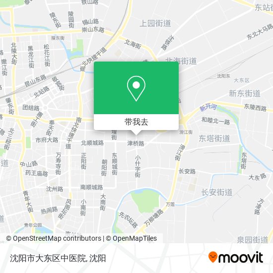 沈阳市大东区中医院地图