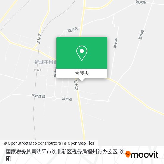 国家税务总局沈阳市沈北新区税务局福州路办公区地图
