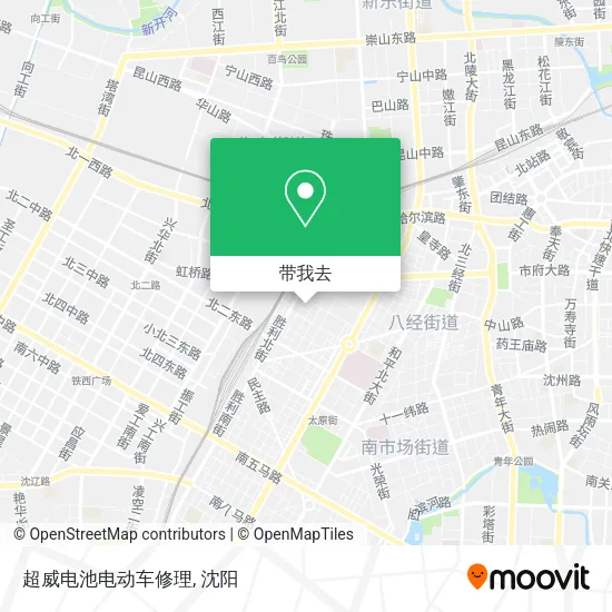 超威电池电动车修理地图