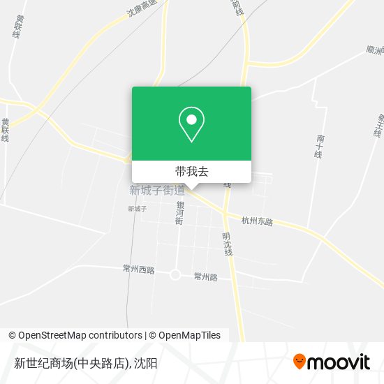 新世纪商场(中央路店)地图