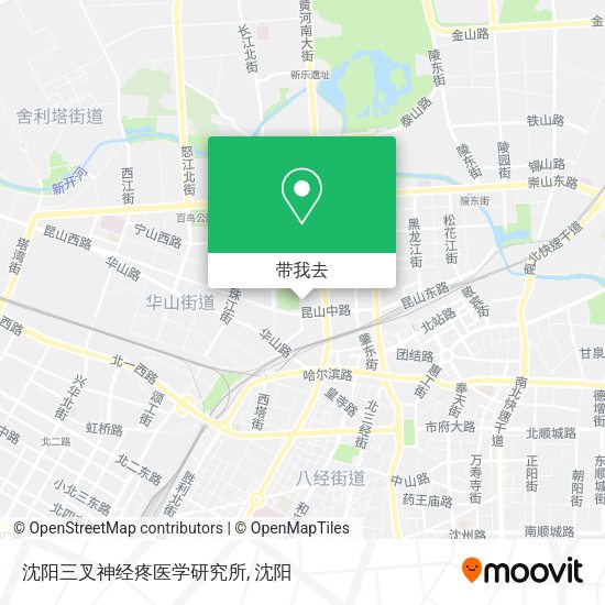 沈阳三叉神经疼医学研究所地图