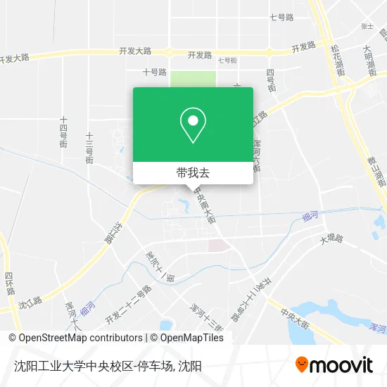 沈阳工业大学中央校区-停车场地图